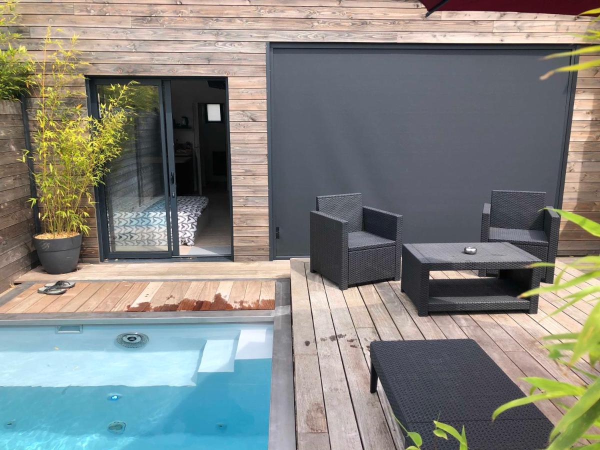 Loft Privatise Avec Spa Xxl Et Piscine Chauffee Bruz Exterior photo